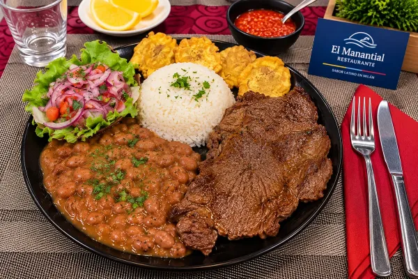 Arroz con Menestra y Carne
