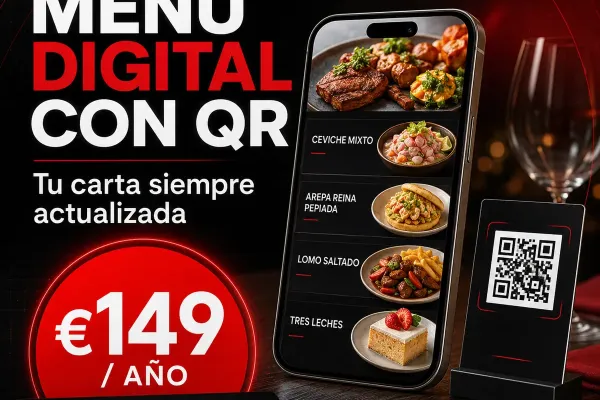 MENÚ DIGITAL CON QR