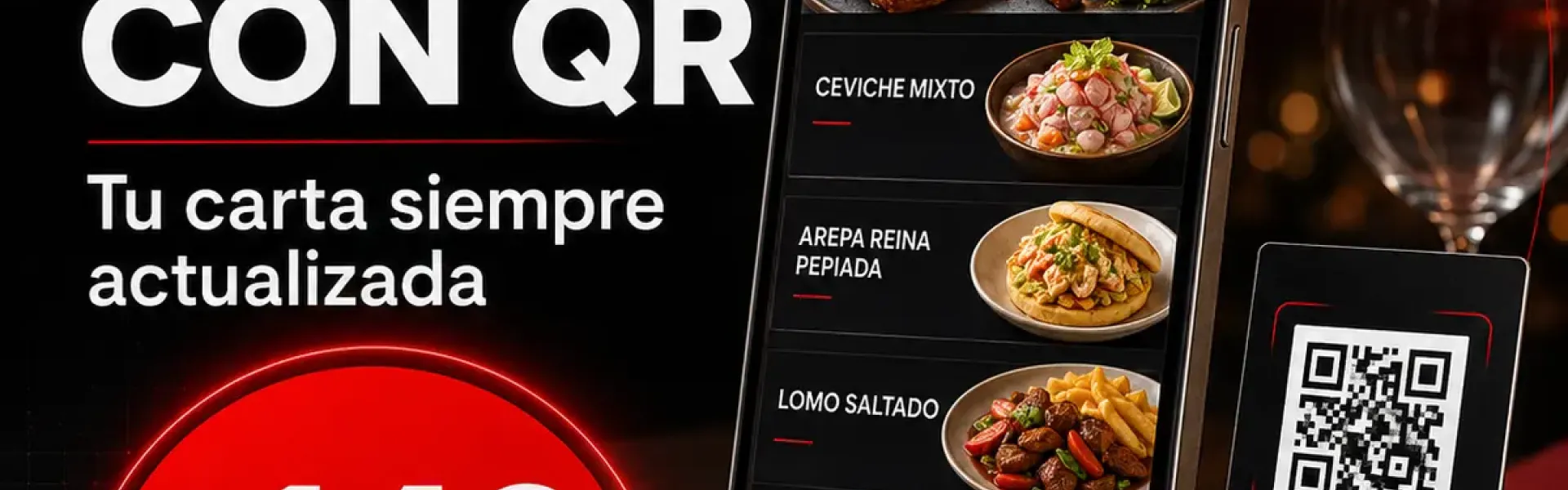 MENÚ DIGITAL CON QR